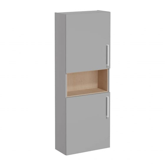 Image of VitrA: Root Flat Wall-hung Tall Cabinet Unit with Left-handed Doors (550mm)
