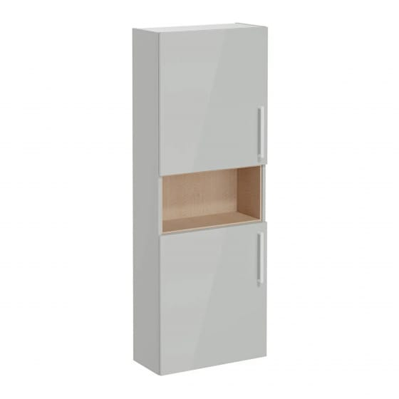 Image of VitrA: Root Flat Wall-hung Tall Cabinet Unit with Left-handed Doors (550mm)