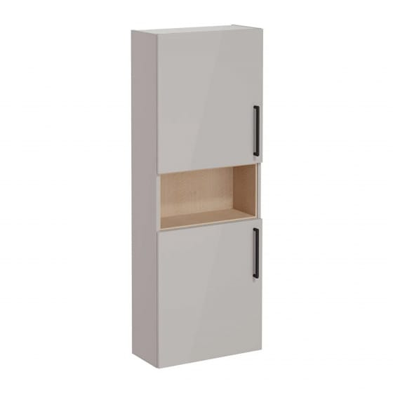 Image of VitrA: Root Flat Wall-hung Tall Cabinet Unit with Left-handed Doors (550mm)