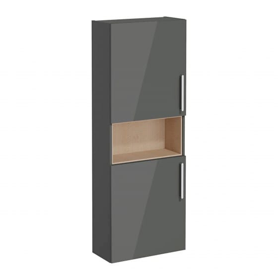 Image of VitrA: Root Flat Wall-hung Tall Cabinet Unit with Left-handed Doors (550mm)