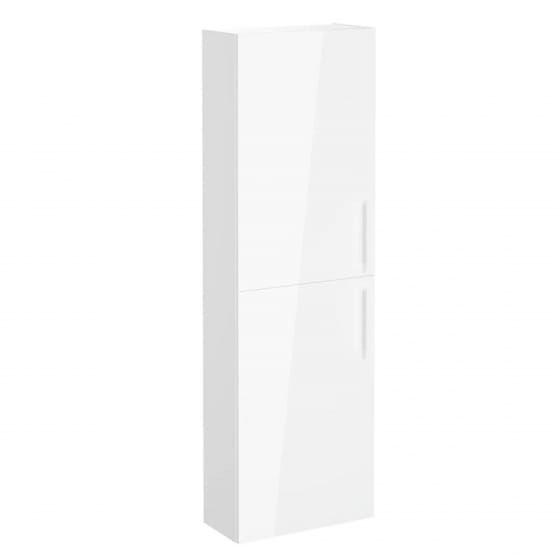 Image of VitrA: Root Flat Wall-hung Tall Cabinet Unit with Doors 550mm