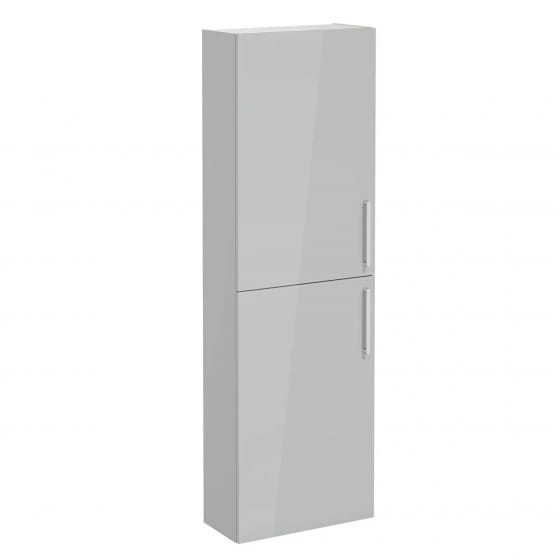 Image of VitrA: Root Flat Wall-hung Tall Cabinet Unit with Doors 550mm