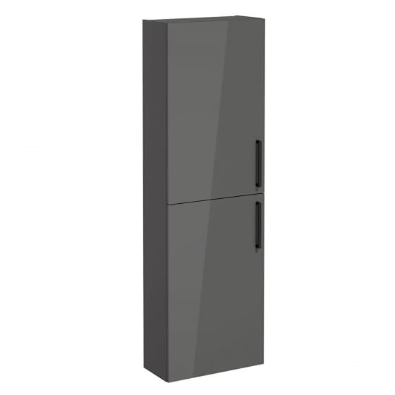 Image of VitrA: Root Flat Wall-hung Tall Cabinet Unit with Doors 550mm