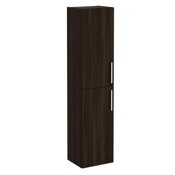 Image of VitrA: Root Flat Wall-hung Tall Cabinet Unit in Natural Finish (400mm)