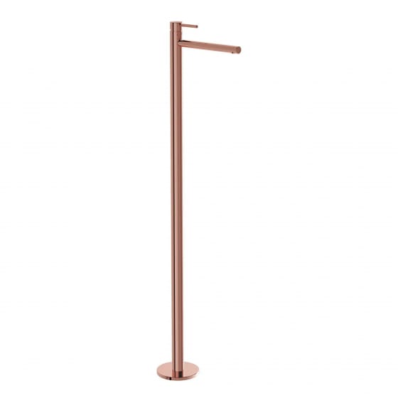 Image of VitrA: Origin Floor-mounted Basin Mixer Tap (Soft Copper)