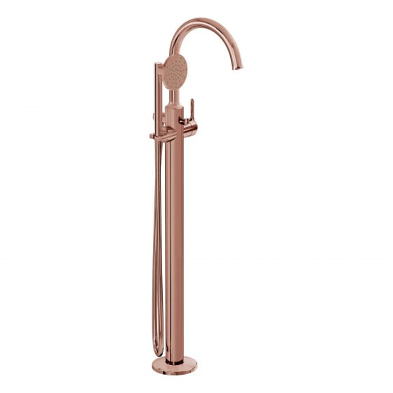 Image of VitrA: Origin Classic Floor-mounted Bath Mixer Tap with Hand Shower