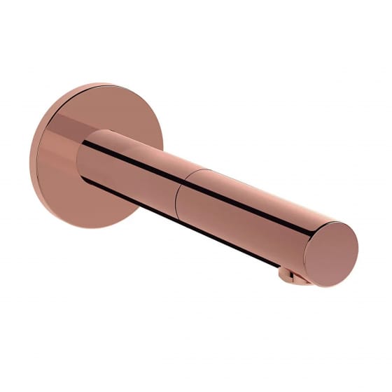 Image of VitrA: Origin Wall-mounted Touch-free Basin Mixer Tap (Soft Copper, 145mm)