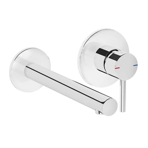 Image of VitrA: Origin Wall-mounted Basin Mixer Tap with Lever Handle