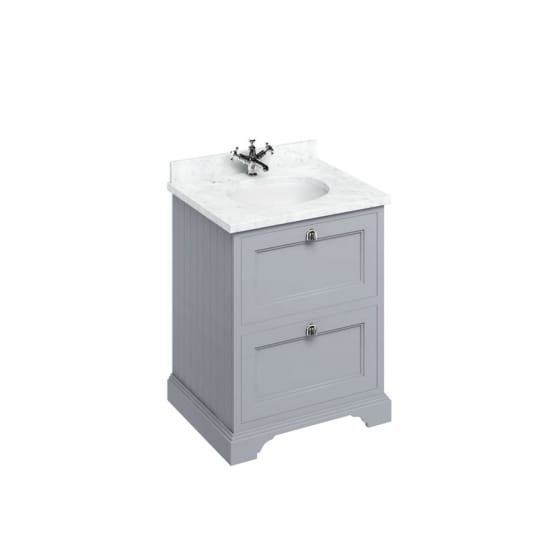 Image of Burlington Freestanding 650mm Vanity Unit with Minerva Worktop