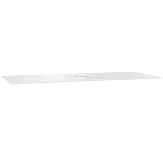 Image of VitrA: Origin Glass Countertop with Centre Siphon Hole (1200mm)