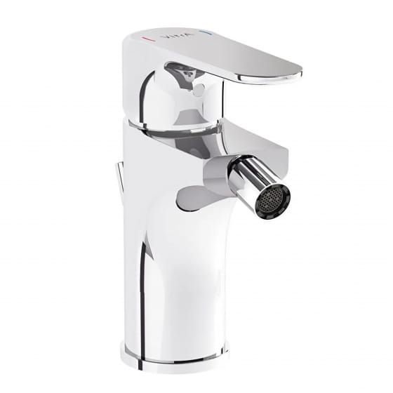 Image of VitrA: Root Round Bidet Mixer Tap with Pop-up Waste
