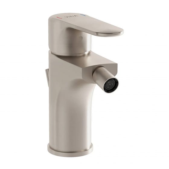 Image of VitrA: Root Round Bidet Mixer Tap with Pop-up Waste