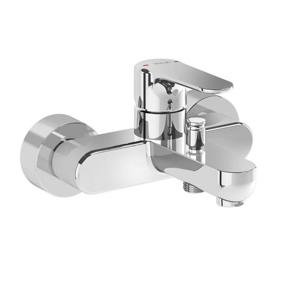 Image of VitrA: Root Round Wall-mounted Bath Mixer Tap