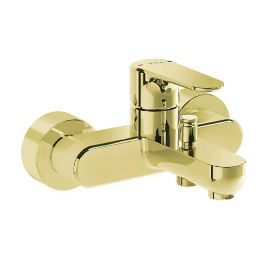 Image of VitrA: Root Round Wall-mounted Bath Mixer Tap