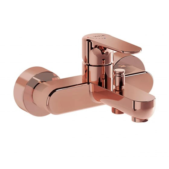 Image of VitrA: Root Round Wall-mounted Bath Mixer Tap