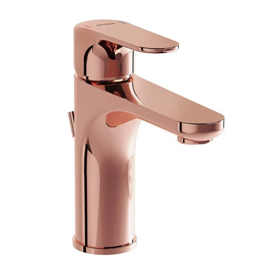 Image of VitrA: Root Round Deck-mounted Basin Mixer with Pop-Up Waste