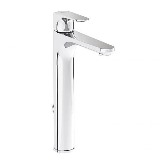 Image of VitrA: Root Round Tall Basin Mixer with Pop-Up Waste