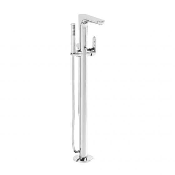 Image of VitrA: Root Round Floor-standing Bath Shower Mixer Tap