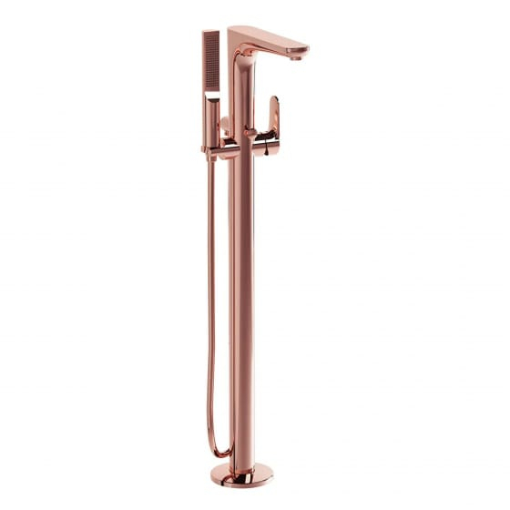 Image of VitrA: Root Round Floor-standing Bath Shower Mixer Tap