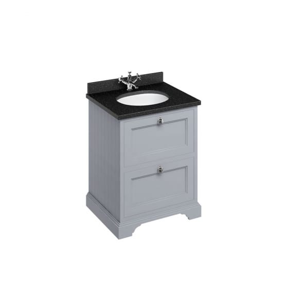 Image of Burlington Freestanding 650mm Vanity Unit with Minerva Worktop