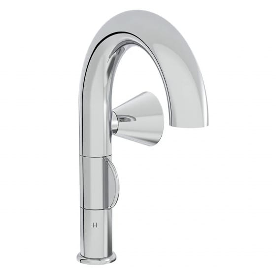 Image of VitrA: Liquid Deck-mounted Basin Mixer with Right Handle