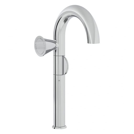 Image of VitrA: Liquid Countertop Tall Basin Mixer with Left Handle