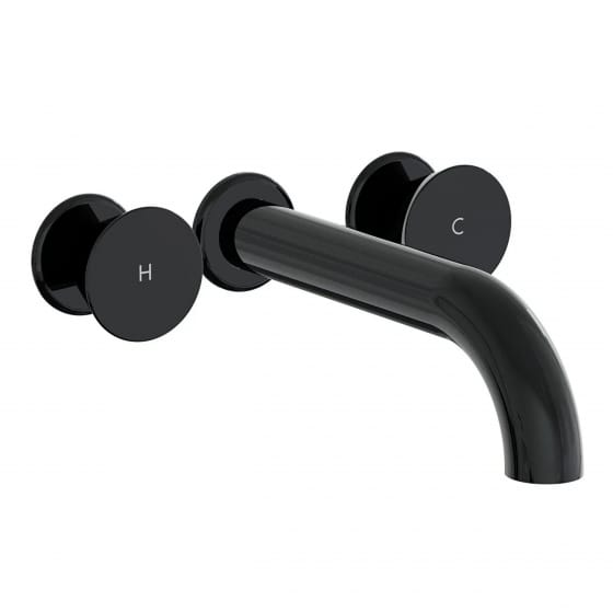 Image of VitrA: Liquid Wall-mounted Basin Mixer Tap with Two Handles