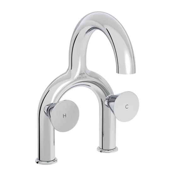 Image of VitrA: Liquid Countertop Basin Mixer Tap with Two Handles