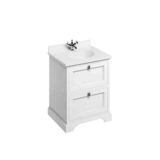 Image of Burlington Freestanding 650mm Vanity Unit with Minerva Worktop