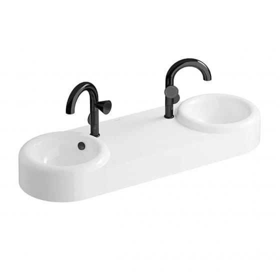 Image of VitrA: Liquid Countertop Double Washbasin