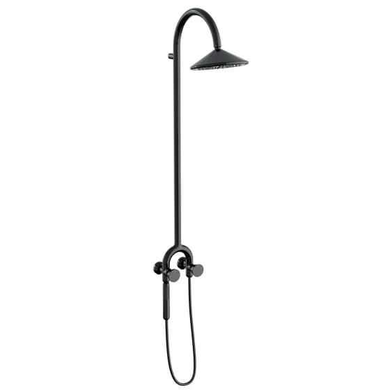 Image of VitrA: Liquid Thermostatic Shower Column with Magnetic Hand Shower