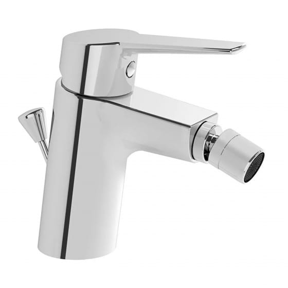 Image of VitrA: Solid S Countertop Bidet Mixer with Pop-up Waste (Chrome)
