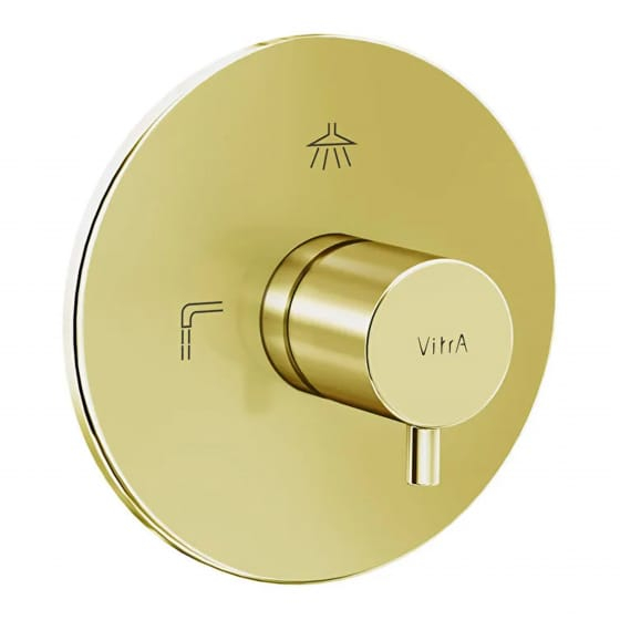 Image of VitrA: Root Round Wall-mounted Three-way Showering Diverter