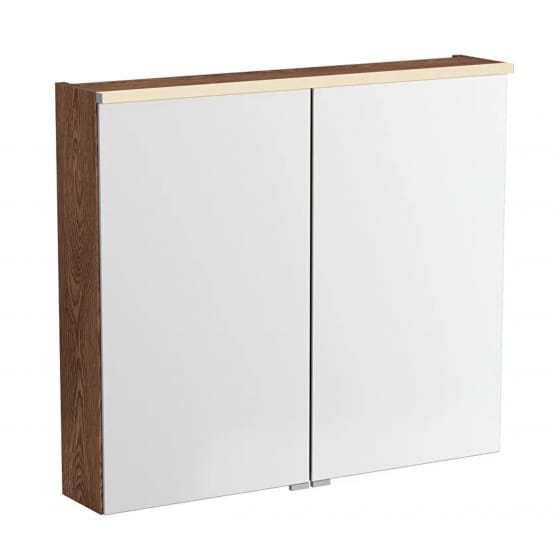 Image of VitrA: M-line Edge Wall-hung Mirror Cabinet with Two Doors & Shaver (800mm)