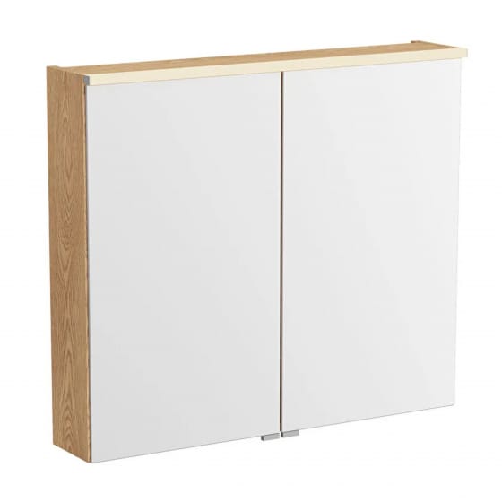 Image of VitrA: M-line Edge Wall-hung Mirror Cabinet with Two Doors & Shaver (800mm)