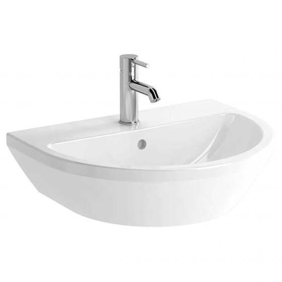 Image of VitrA: Integra Wall-mounted Round Basin (600mm)