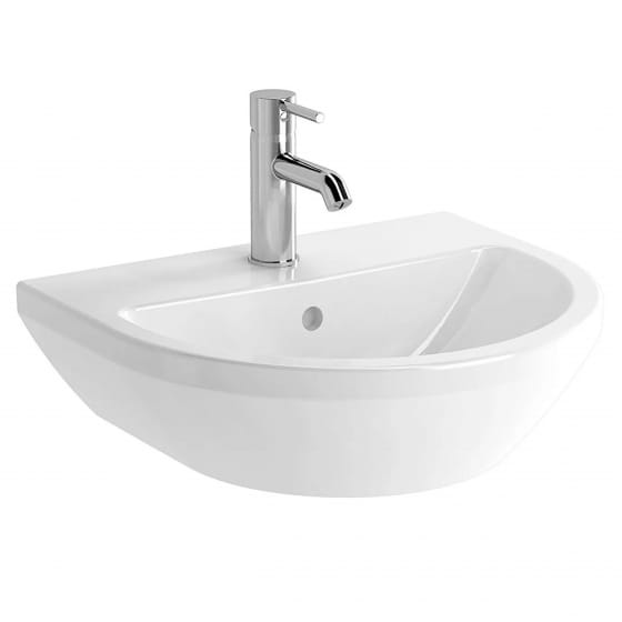 Image of VitrA: Integra Wall-mounted Round Basin (500mm)
