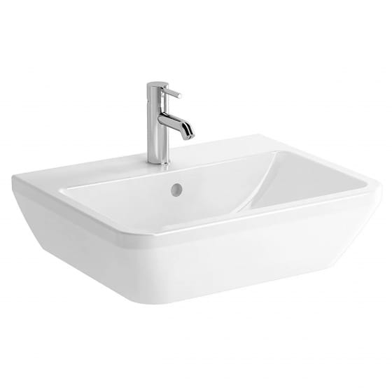 Image of VitrA: Integra Wall-mounted Square Basin (600mm)