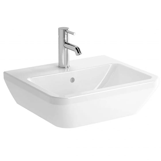 Image of VitrA: Integra Wall-mounted Square Basin (500mm)