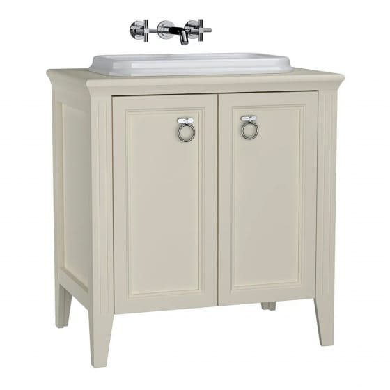 Image of VitrA: Valarte Floor-standing Basin Unit with Basin and Two Doors (800mm)
