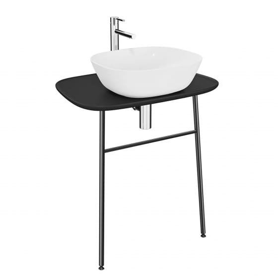Image of VitrA: Plural Floor-standing Basin Unit with Ceramic Countertop (700mm)