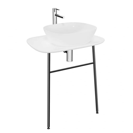 Image of VitrA: Plural Floor-standing Basin Unit with Ceramic Countertop (700mm)