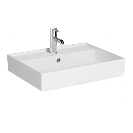 Image of VitrA: ArchiPlan Square Basin with One Tap Hole (600mm)
