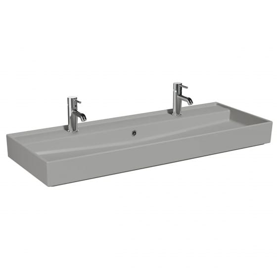 Image of VitrA ArchiPlan Countertop Dual Basins with Two Tap Holes (1200mm)