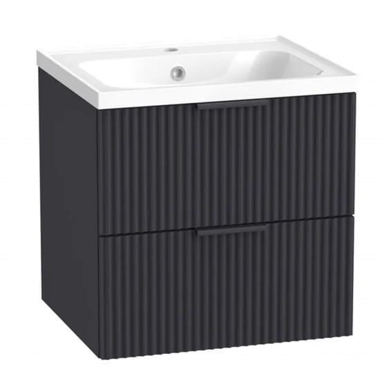Image of Tavistock: Cadence Fluted Wall-mounted Vanity Unit (500mm)