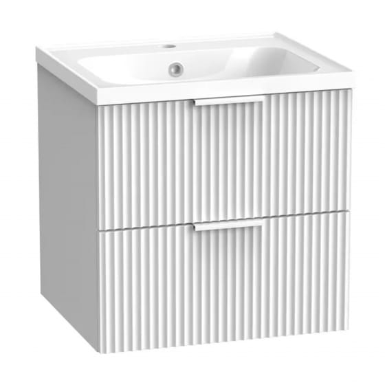 Image of Tavistock: Cadence Fluted Wall-mounted Vanity Unit (500mm)