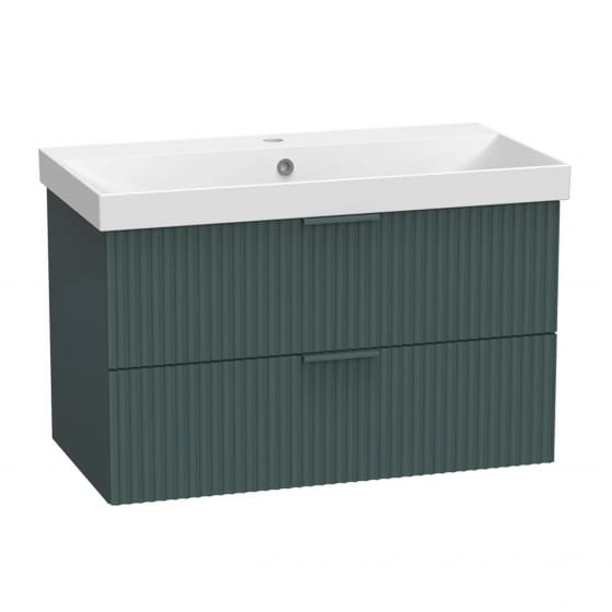 Image of Tavistock: Cadence Fluted Wall-mounted Vanity Unit (800mm)