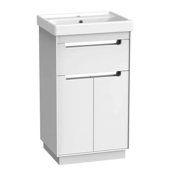 Image of Tavistock: Acumen Free-standing Vanity Unit with Basin, Drawer, & Doors (500mm)