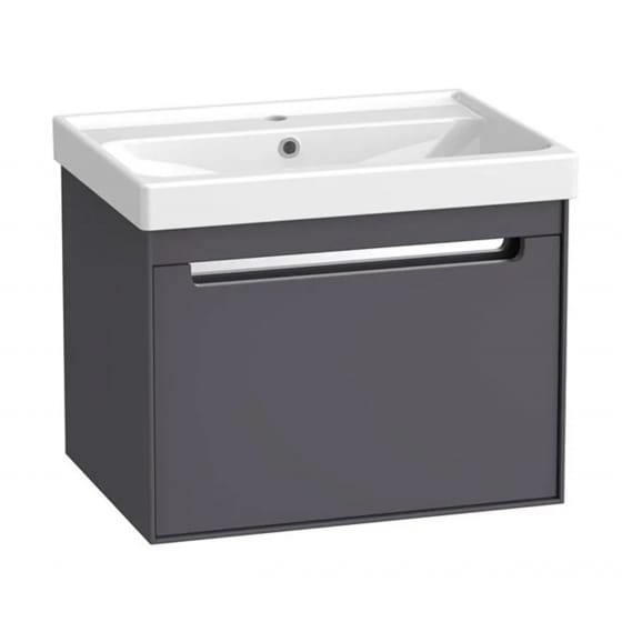 Image of Tavistock: Acumen Wall-mounted Vanity Unit with Basin & Drawer (600mm)