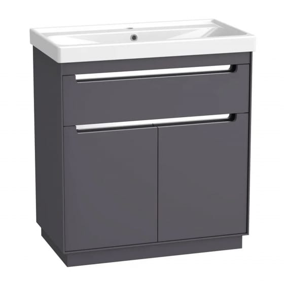 Image of Tavistock: Acumen Free-standing Vanity Unit with Basin, Drawer, & Doors (800mm)